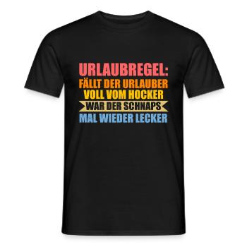 Sommerurlaub Urlauber Urlaub - Männer T-Shirt - Schwarz - Vorne - AI Model Male 178 light (178cm)