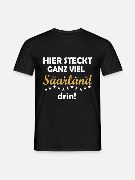 Saarland Saarländer Spruch Sprüche Geschenk - Männer T-Shirt - Schwarz