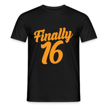 16. Geburtstag - Männer T-Shirt - Schwarz - Vorne - AI Model Male 178 light (178cm)