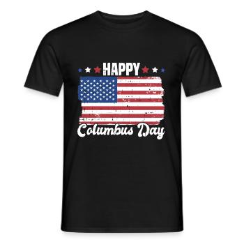 Christopher Columbus - Männer T-Shirt - Schwarz - Vorne - AI Model Male 178 light (178cm)