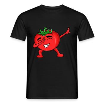 Lustiges Tomaten-Outfit - Männer T-Shirt - Schwarz - Vorne - AI Model Male 178 light (178cm)