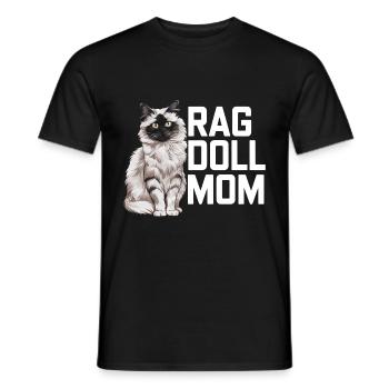 Katze Ragdoll Geschenk - Männer T-Shirt - Schwarz - Vorne - AI Model Male 178 light (178cm)