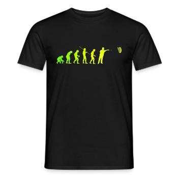 Darts Evolution Dartspieler Darten Dart Geschenk - Männer T-Shirt - Schwarz - Vorne - AI Model Male 178 light (178cm)