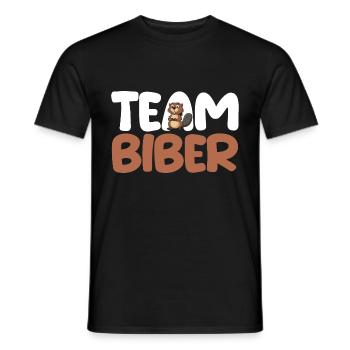Nagetier Biberliebhaber Biber - Männer T-Shirt - Schwarz - Vorne - AI Model Male 178 light (178cm)