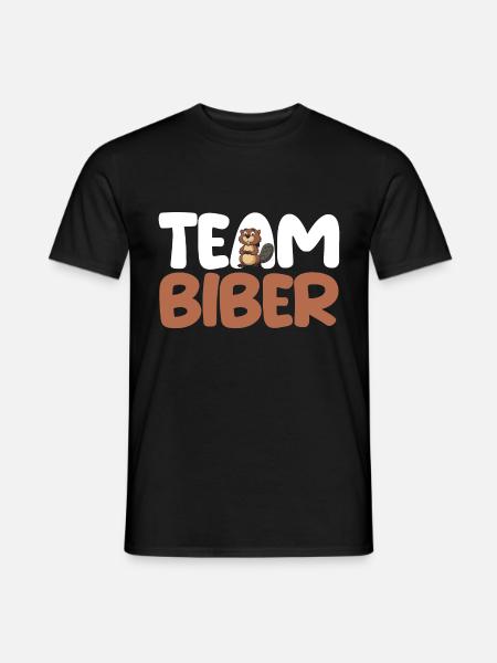 Nagetier Biberliebhaber Biber - Männer T-Shirt - Schwarz
