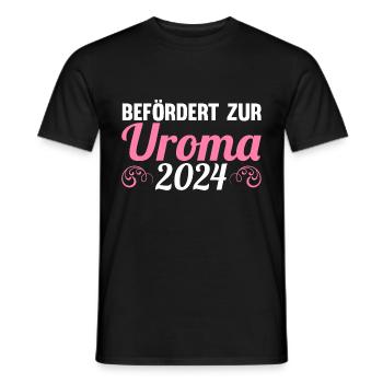 Urgroßmutter 2024 Uroma - Männer T-Shirt - Schwarz - Vorne - AI Model Male 178 light (178cm)