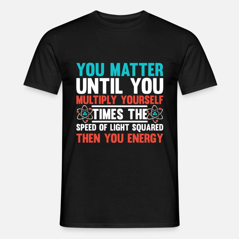 Physik - Männer T-Shirt - Schwarz