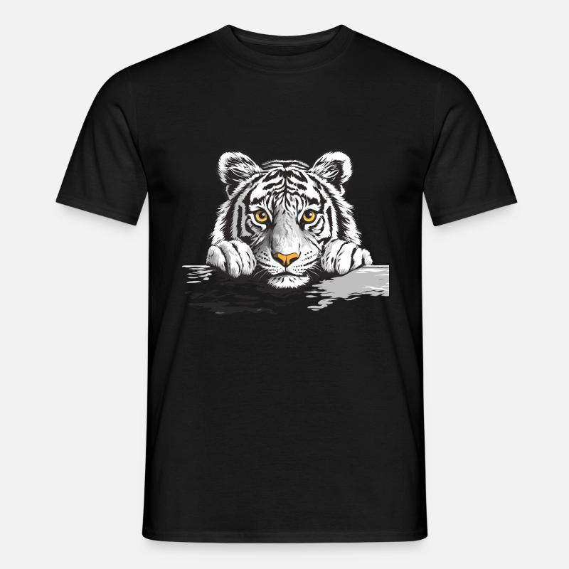 Tiger - Männer T-Shirt - Schwarz