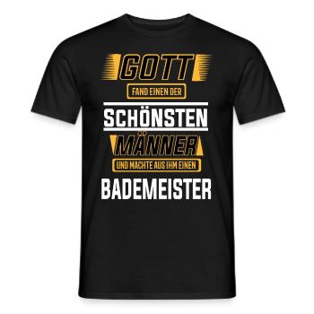 Bademeister, einer der mutigsten Männer der Welt - Männer T-Shirt - Schwarz - Vorne - AI Model Male 178 light (178cm)