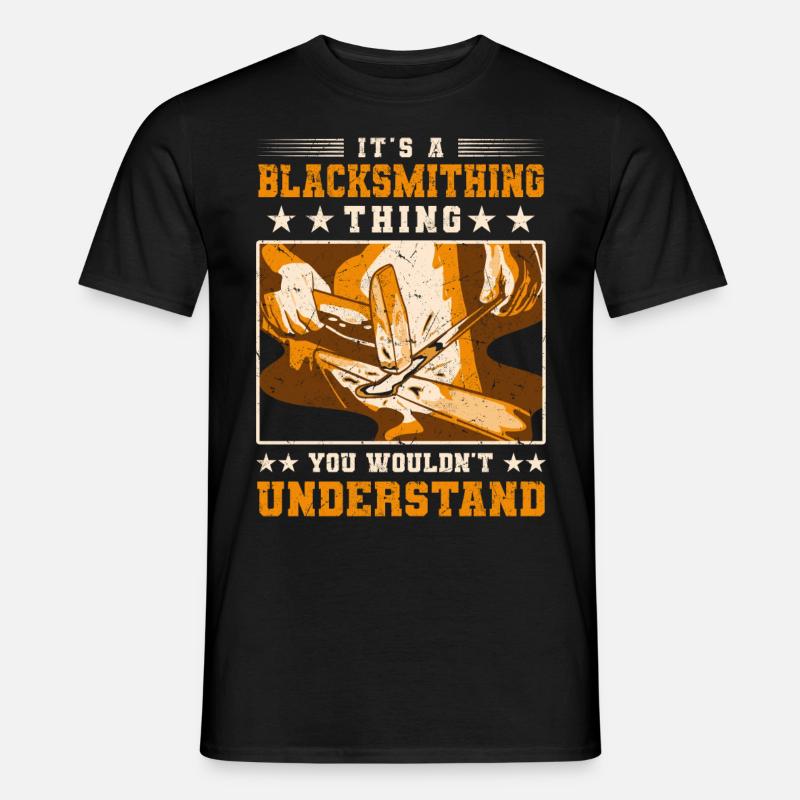 Schmied - Männer T-Shirt - Schwarz