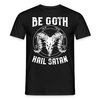 Satanism Proverbs | Satanist Horror Gifts - Men's T-Shirt - black - Front - AI Model Male 178 light (178cm)