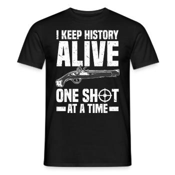 Muzzleloader - Männer T-Shirt - Schwarz - Vorne - AI Model Male 178 light (178cm)