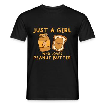Erdnussbutter Peanut Butter Marmelade Geschenk - Männer T-Shirt - Schwarz - Vorne - AI Model Male 178 light (178cm)