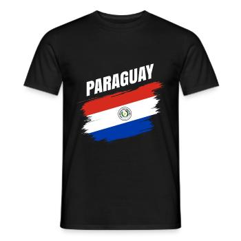Paraguay Amérique Voyage Idée cadeau - T-shirt homme - noir - Devant - AI Model Male 178 light (178cm)