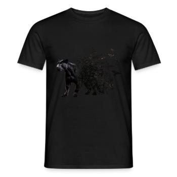 Panther - Männer T-Shirt - Schwarz - Vorne - AI Model Male 178 light (178cm)