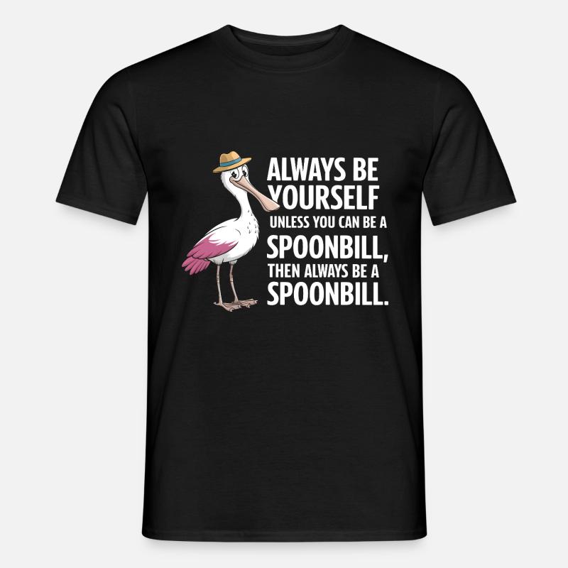 Löffler - Männer T-Shirt - Schwarz