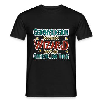 Geophysikerin Wizard Geophysik - Männer T-Shirt - Schwarz - Vorne - AI Model Male 178 light (178cm)