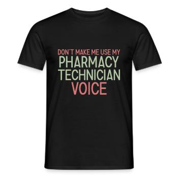 Pharmacy technician Voice - Männer T-Shirt - Schwarz - Vorne - AI Model Male 178 light (178cm)