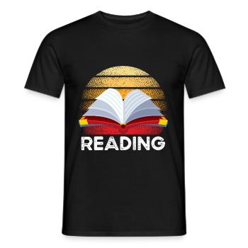 Lustiges Lesehemd lesen Liebhaber-Geschenkidee les - Männer T-Shirt - Schwarz - Vorne - AI Model Male 178 light (178cm)
