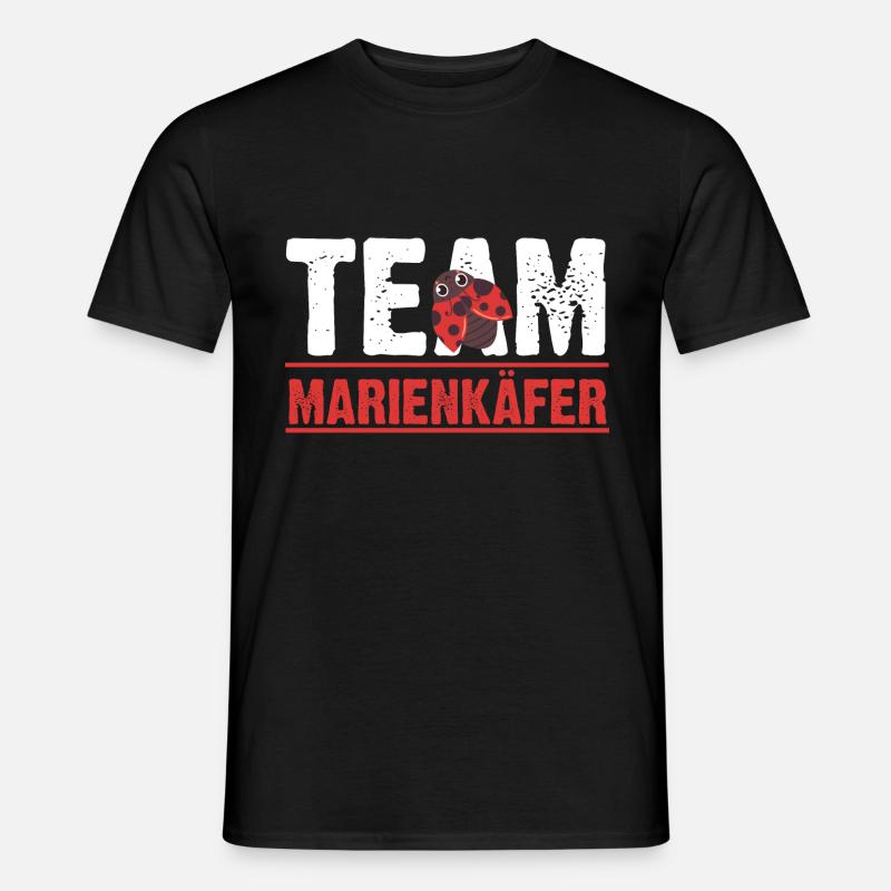 Marienkäfer - Männer T-Shirt - Schwarz