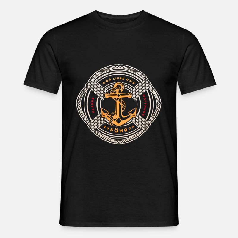 Föhr - Männer T-Shirt - Schwarz