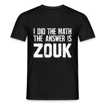 Zouk-Tanz-Geschenk - Männer T-Shirt - Schwarz - Vorne - AI Model Male 178 light (178cm)