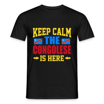 Kongo - Männer T-Shirt - Schwarz - Vorne - AI Model Male 178 light (178cm)
