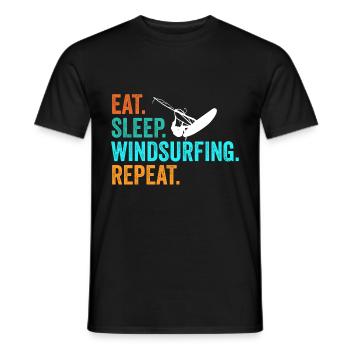 Planche à voile surf surfer cadeau - T-shirt homme - noir - Devant - AI Model Male 178 light (178cm)