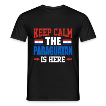 Paraguay - Männer T-Shirt - Schwarz - Vorne - AI Model Male 178 light (178cm)