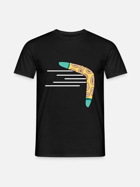 Bumerang - Männer T-Shirt - Schwarz