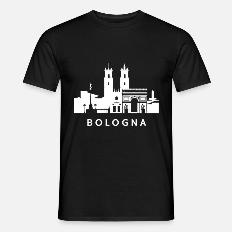 Emilia Romagna Skyline - Männer T-Shirt - Schwarz
