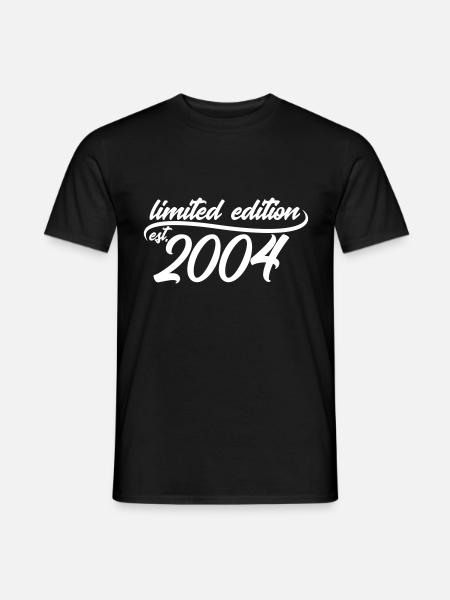 Limited Edition est 2004 - Männer T-Shirt - Schwarz