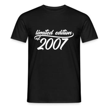 Limited Edition est 2007 - Männer T-Shirt - Schwarz - Vorne - AI Model Male 178 light (178cm)