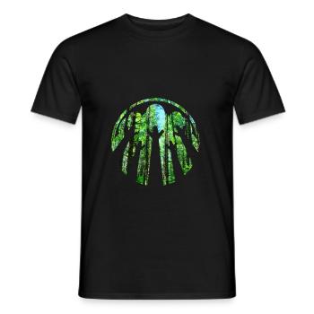 Wald - Männer T-Shirt - Schwarz - Vorne - AI Model Male 178 light (178cm)