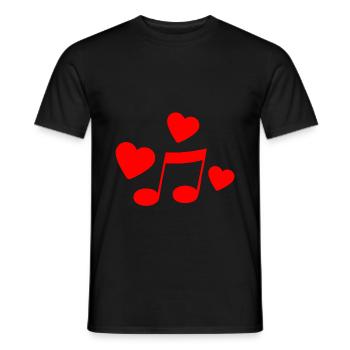 Musique - T-shirt homme - noir - Devant - AI Model Male 178 light (178cm)