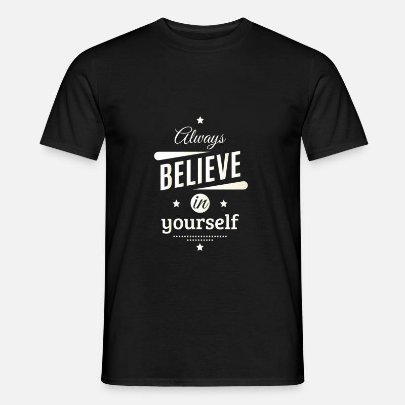 Glaube - Männer T-Shirt - Schwarz