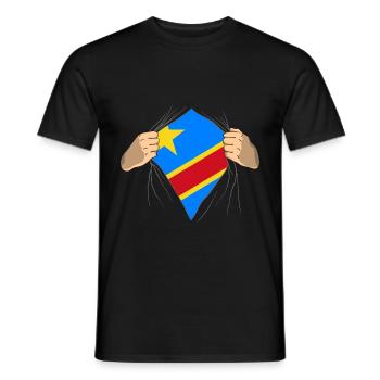 Congo - Men's T-Shirt - black - Front - AI Model Male 178 light (178cm)