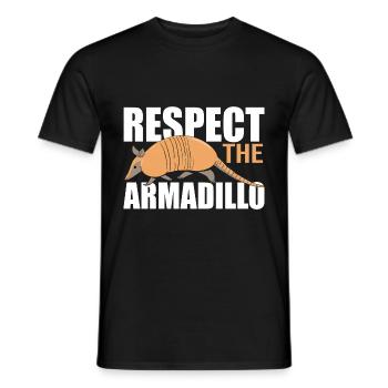 Armadillo Pet Armadillo Gift - Men's T-Shirt - black - Front - AI Model Male 178 light (178cm)