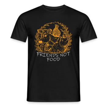 Vegetarisch Vegan Geschenk - Männer T-Shirt - Schwarz - Vorne - AI Model Male 178 light (178cm)