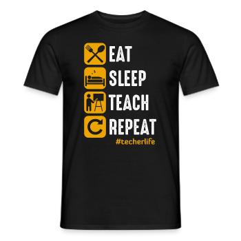 Lehrer Schule Arbeit Beruf Geschenk - Männer T-Shirt - Schwarz - Vorne - AI Model Male 178 light (178cm)