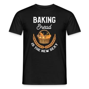 Baker Pastry Chef Bakery Baking Bread Craft - Men's T-Shirt - black - Front - AI Model Male 178 light (178cm)