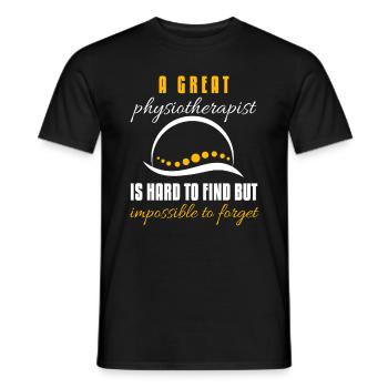 Physiothérapie Physio massage - T-shirt homme - noir - Devant - AI Model Male 178 light (178cm)