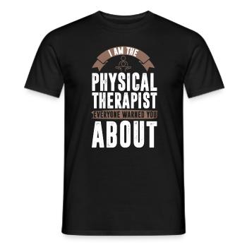 Physiothérapie Physio massage - T-shirt homme - noir - Devant - AI Model Male 178 light (178cm)