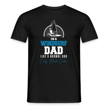 Planche à voile Windsurfer Surf surf sur surf - T-shirt homme - noir - Devant - AI Model Male 178 light (178cm)