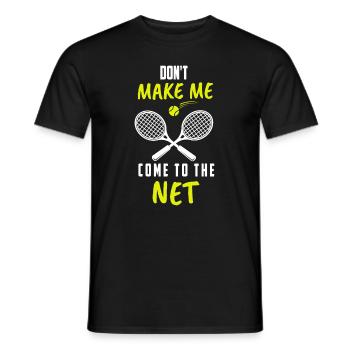 Tennis tennis tennis court de tennis - T-shirt homme - noir - Devant - AI Model Male 178 light (178cm)
