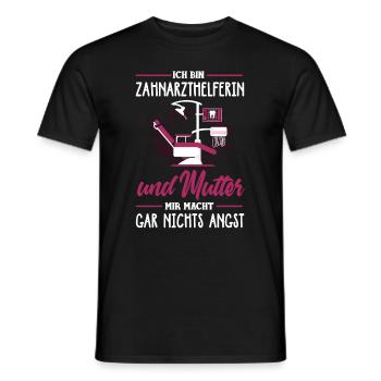 Zahnarzthelferin Mutter Zahnärztin Zahnarzt Zähne - Männer T-Shirt - Schwarz - Vorne - AI Model Male 178 light (178cm)