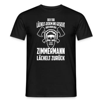 Zimmerer Zimmermann Zimmerei Schreiner Handwerker - Männer T-Shirt - Schwarz - Vorne - AI Model Male 178 light (178cm)
