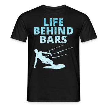 Kitesurfen Kitesurfen Kiteboarding Kiteboarder - Männer T-Shirt - Schwarz - Vorne - AI Model Male 178 light (178cm)