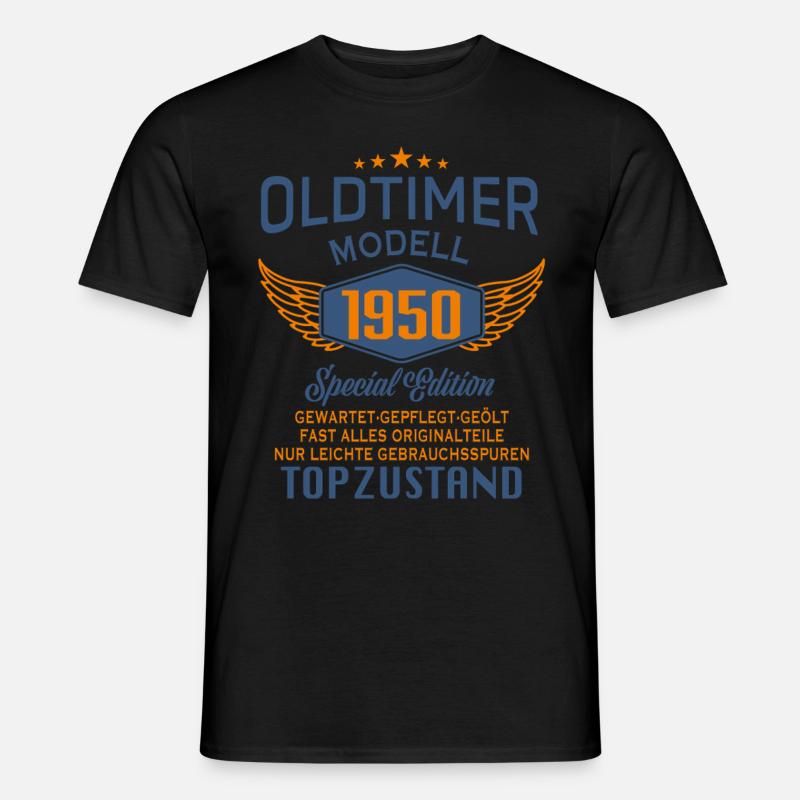 Oldtimer Modell 1950 - Männer T-Shirt - Schwarz