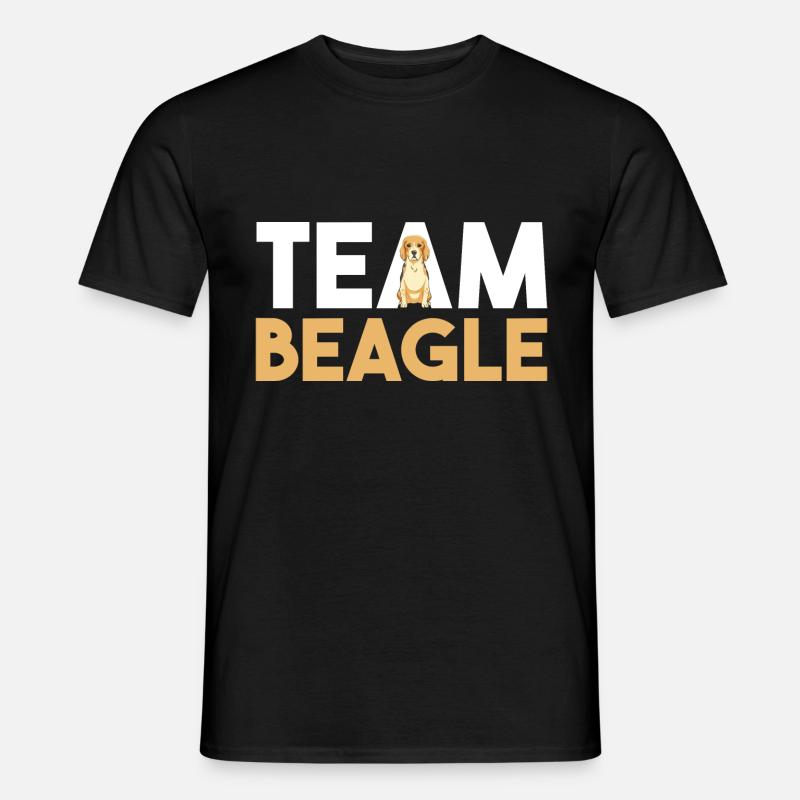Hund Beagle - Männer T-Shirt - Schwarz